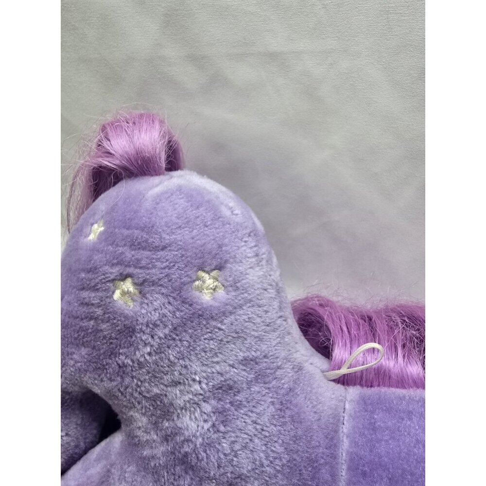 VTG 1983 Hasbro Softies, My Little Pony Blossom Purple Plush Pony Stuffed Toy - Picture 10 of 15
